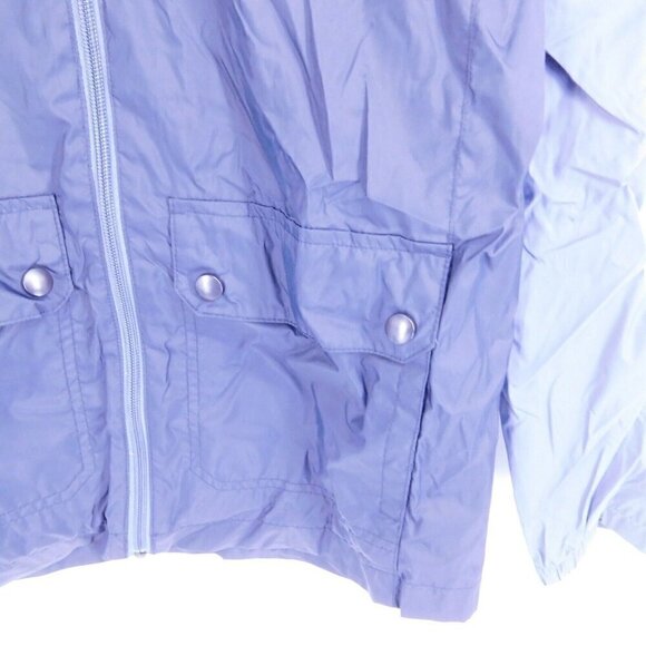 Columbia Boys Jacket Size Large Hood Full Zip Gray Black Youth Pockets - Picture 2 of 5